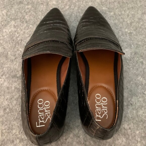Franco Sarto Women’s Leather Pointed Toe Loafers Flats Shoes - Picture 9 of 12